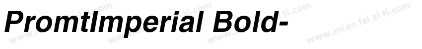 PromtImperial Bold字体转换